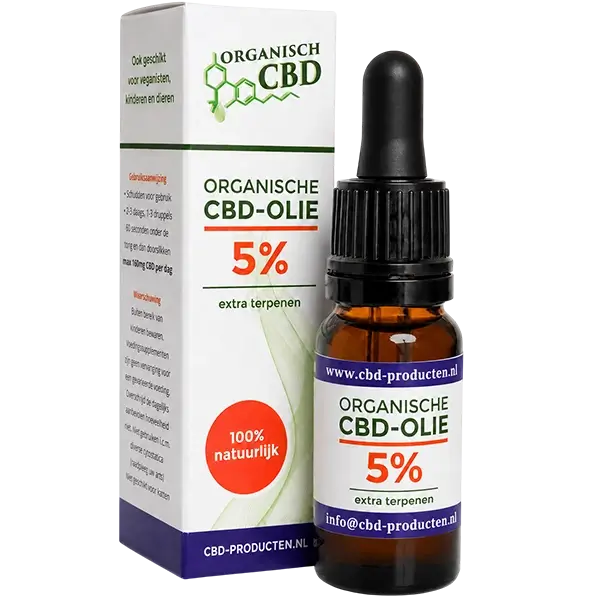 Organische CBD olie <br> 5 % (500 mg) <br> + Terpenen 10 ml